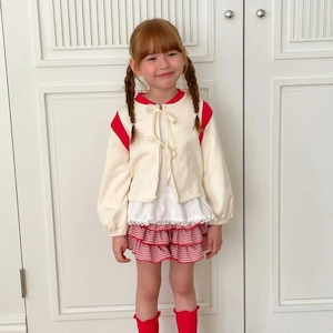 «sold out»«ジュニアサイズあり»«elly molly» ロナリボンカーディガン 2colors