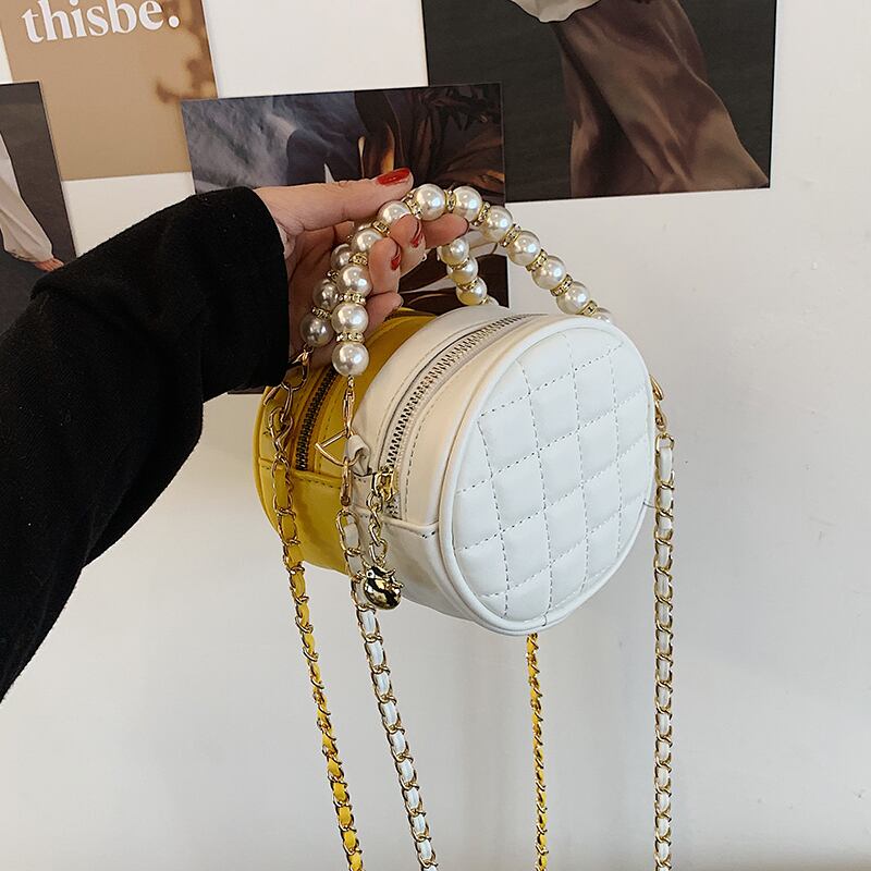 サマーチェーン レッドミニ 夏物 メッセンジャーバッグ 手作りハンドバック5498949805