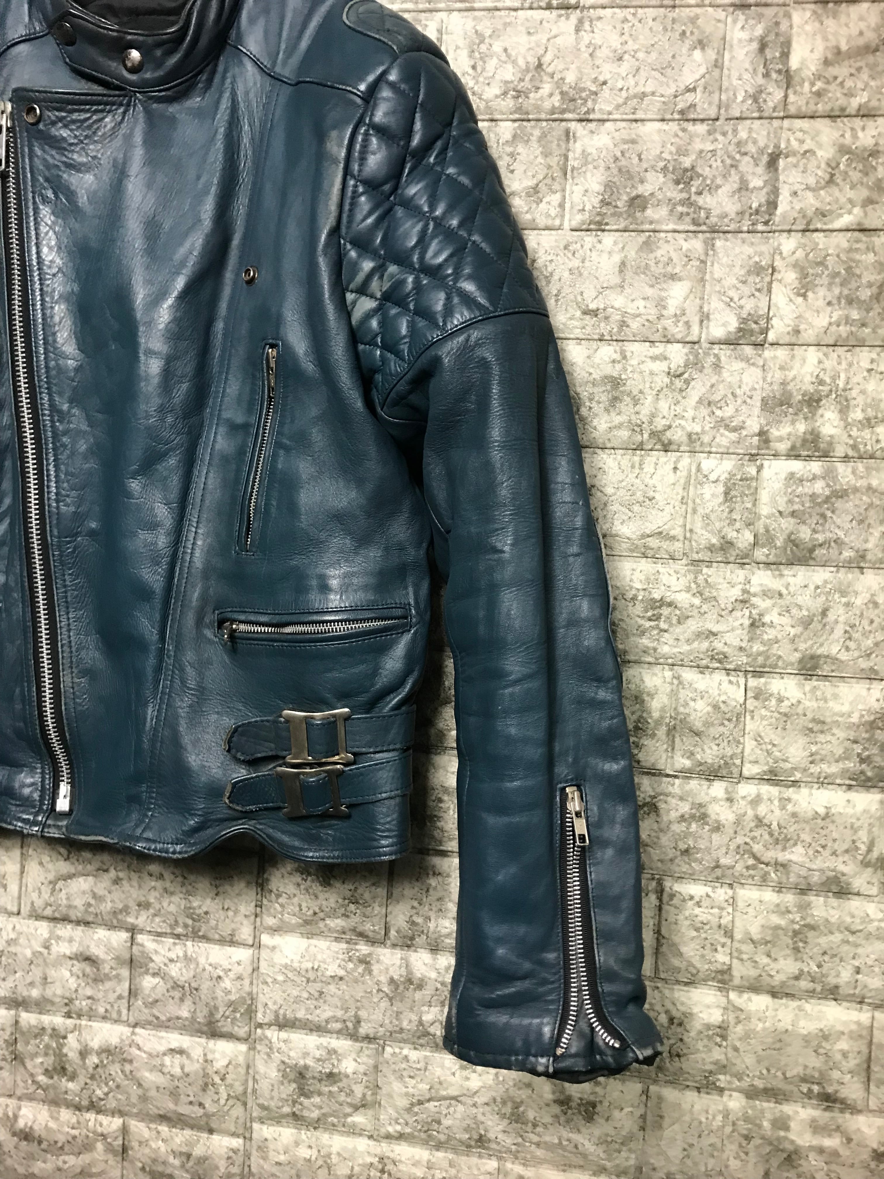 貴重 70s 英国 England SPORTEX ブルー ロンジャン ライダース 