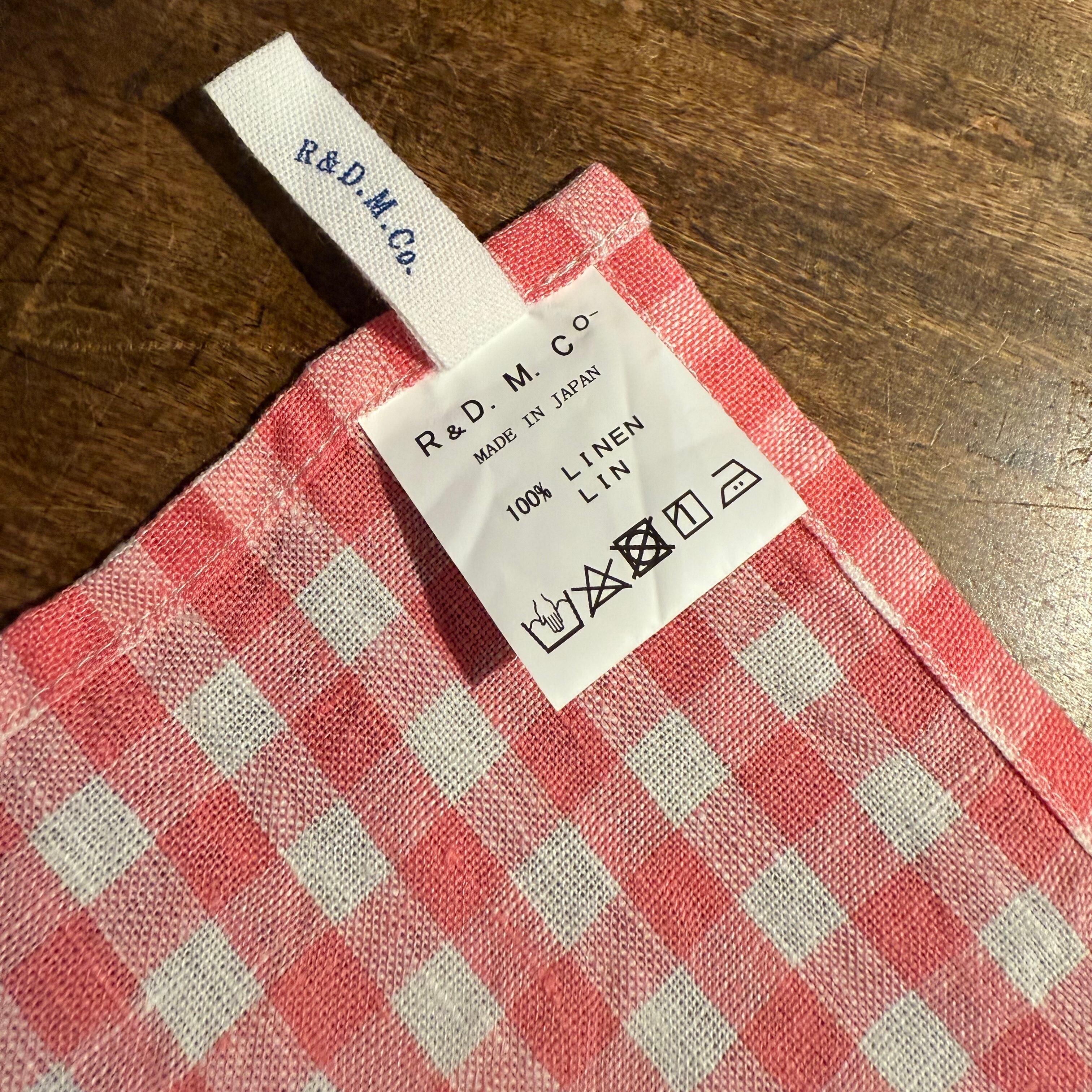 R&D.M.Co-/OLDMAN'S TAILOR オールドマンズテーラー LINEN GINGHAM