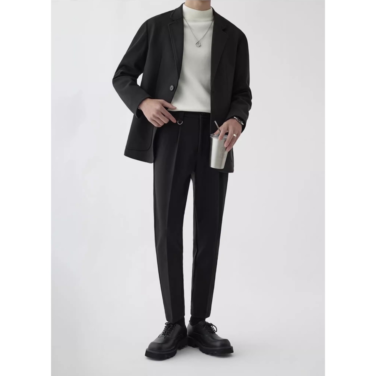 ノッチドラペル ジャケット&パンツ セットアップ af0370