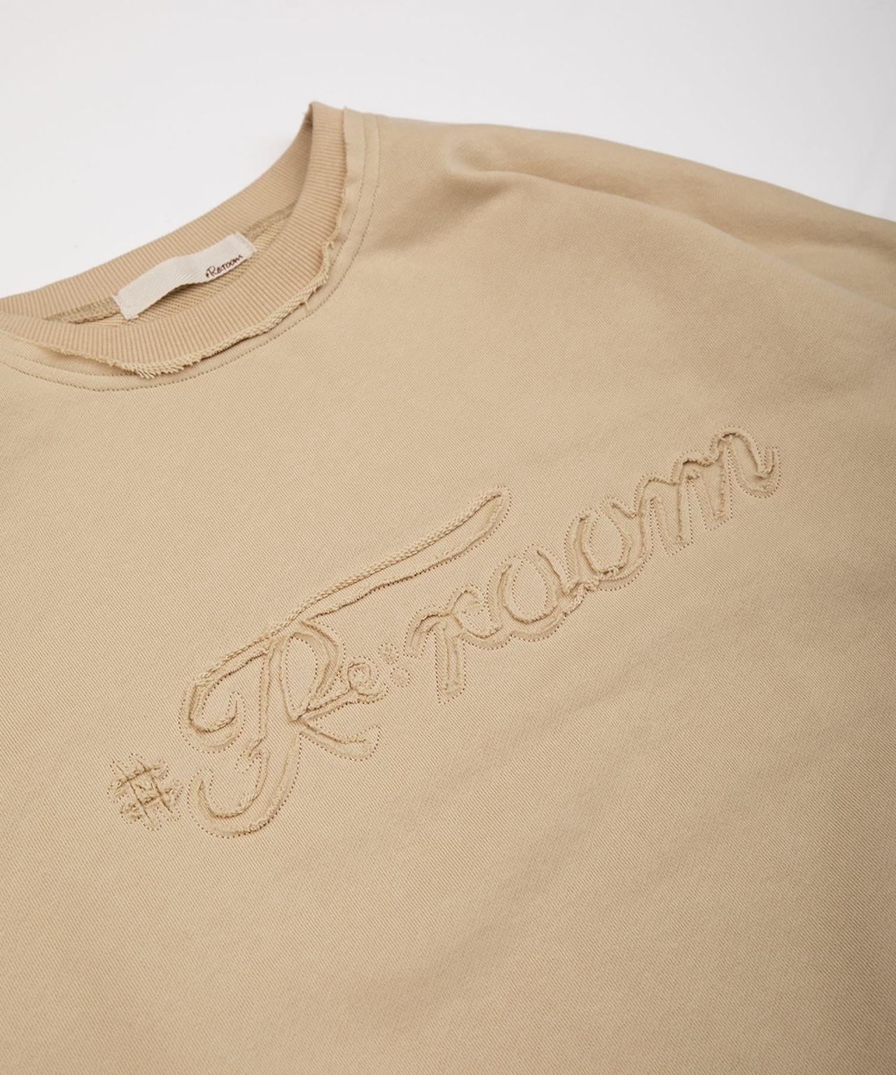 【#Re:room】LOGO EMBROIDERY BIG TRAINER［REC646］