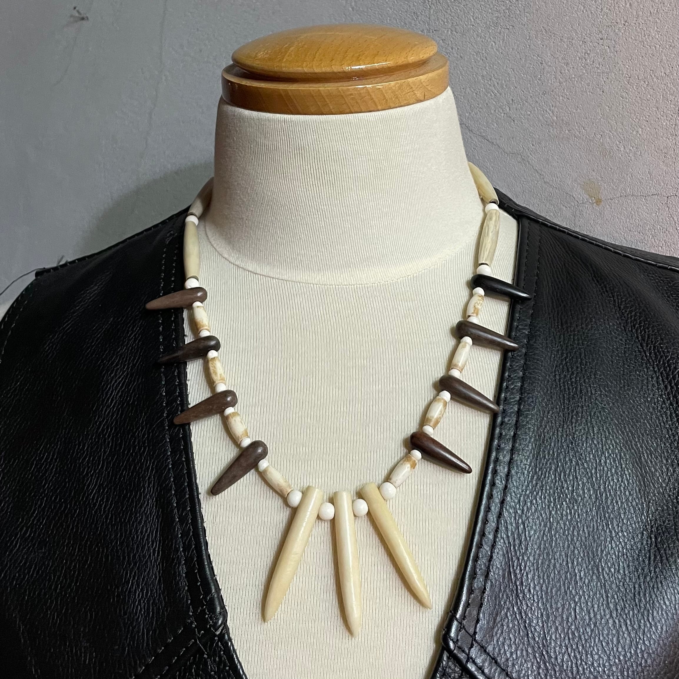 【ケンジン】ボーンビーズ ネックレス/BONE BEADS NECKLACE "KENZIN"