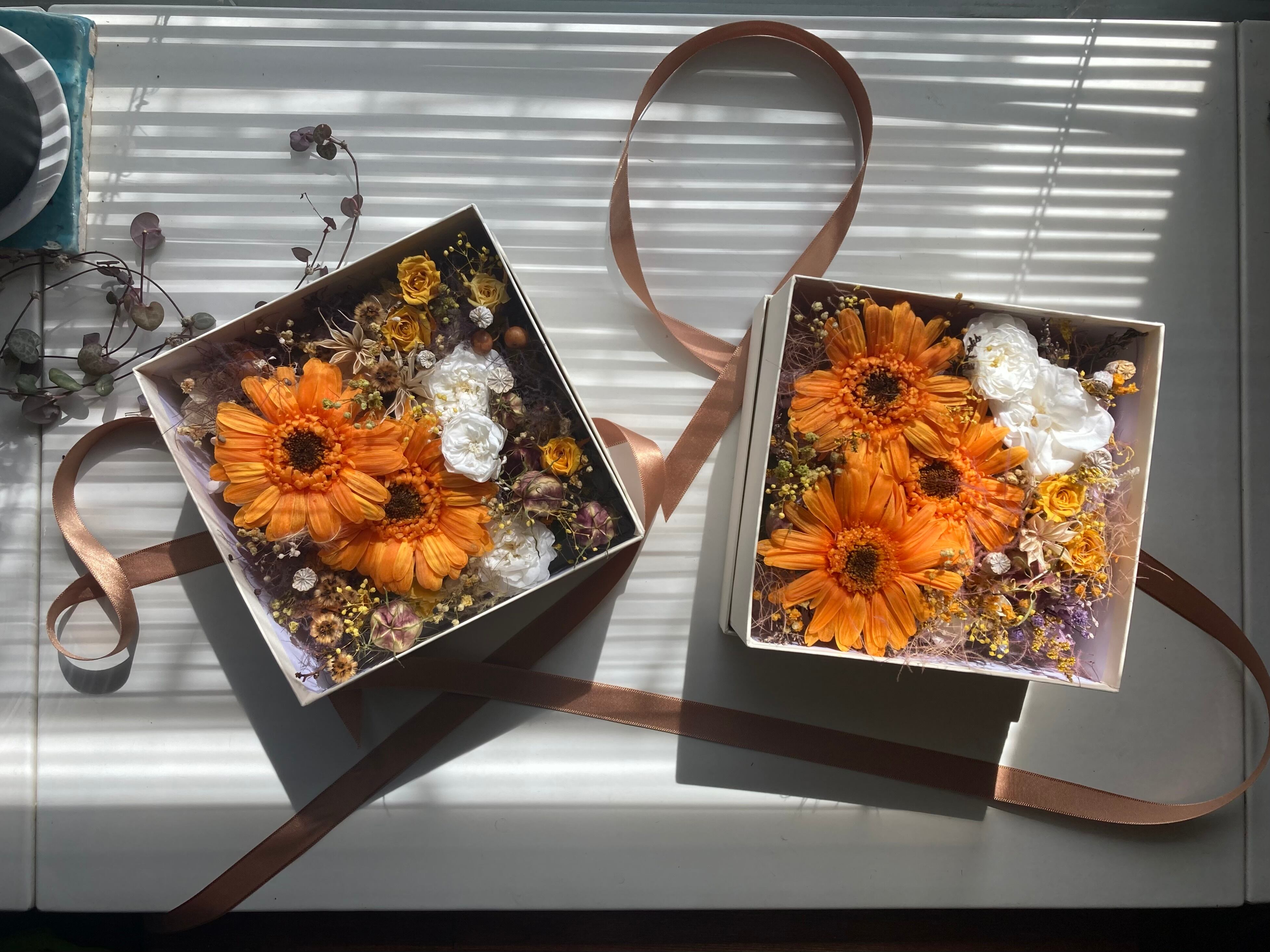 ガーベラのbox flower✴︎プリザーブドフラワー✴︎ | Pay ID