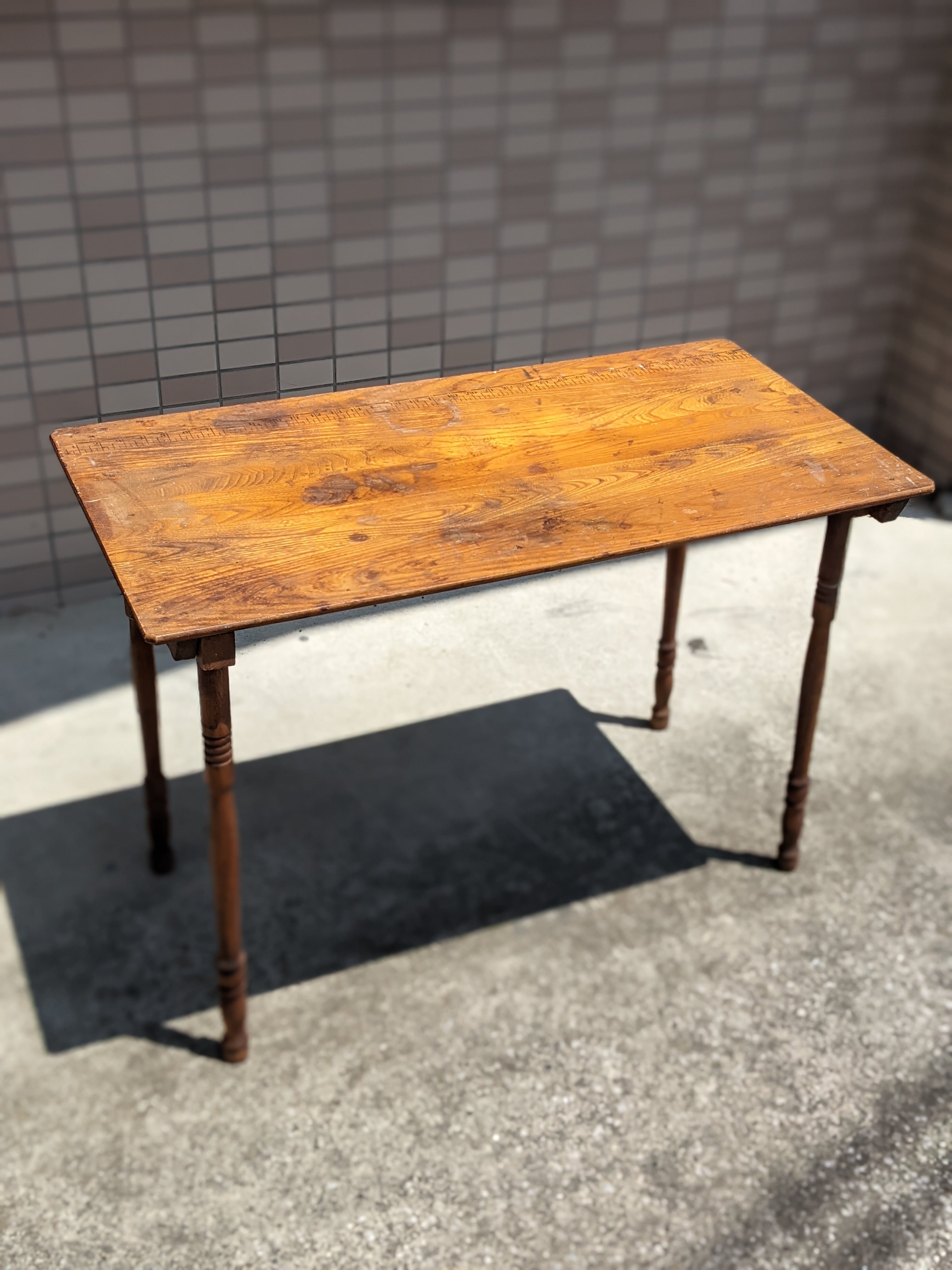 Vintage Wood Folding Table Antique Table ビンテージ 木製 フォールディングテーブル ソーイングテーブル  アンティーク アメリカ製 ビンテージキャンプテーブル 折り畳み ビンテージキャンプギア | mistermorningstar powered by 