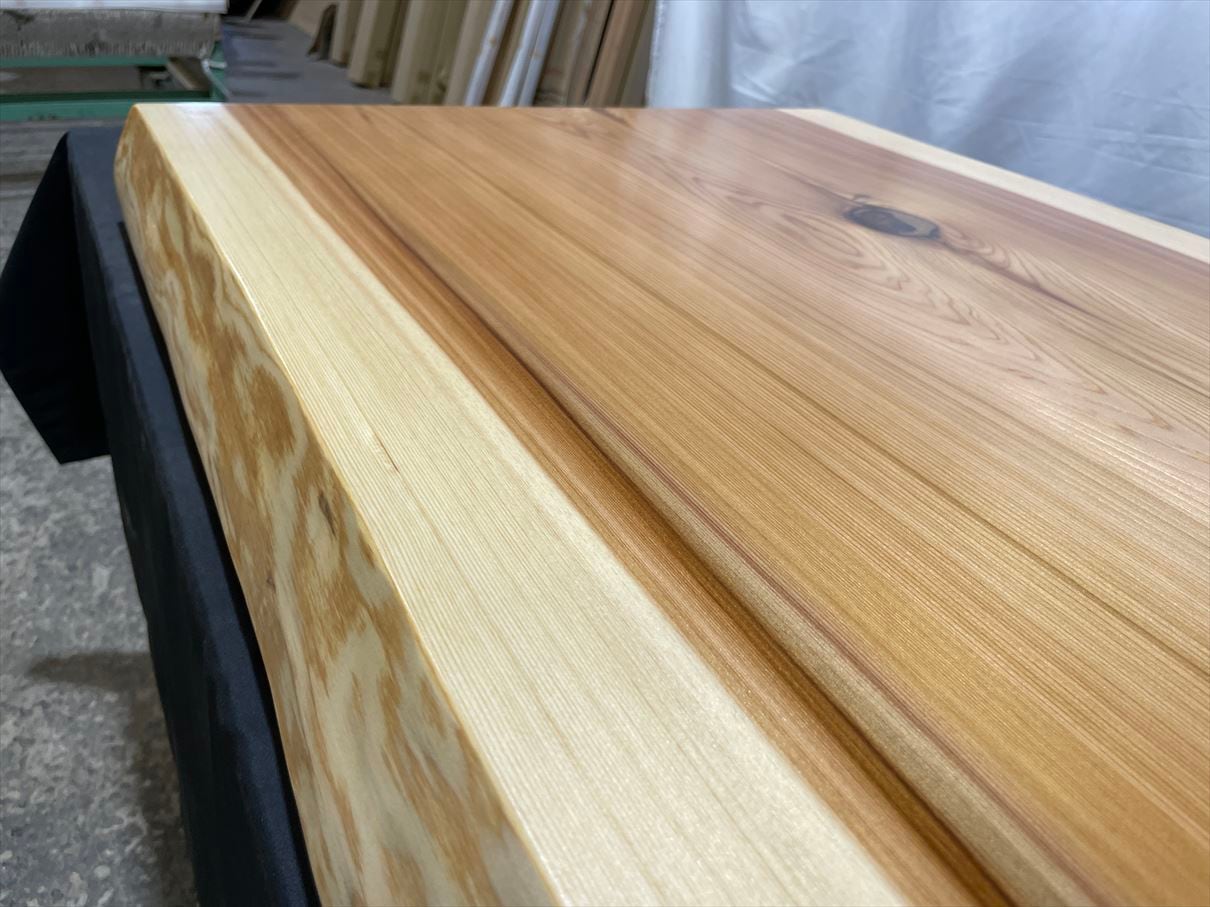 杉　一枚板 杉3661 一枚板無垢 800x590x60mm カウンター センターテーブル