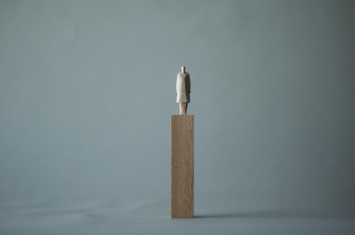 (049)wood figure-mini台付_023