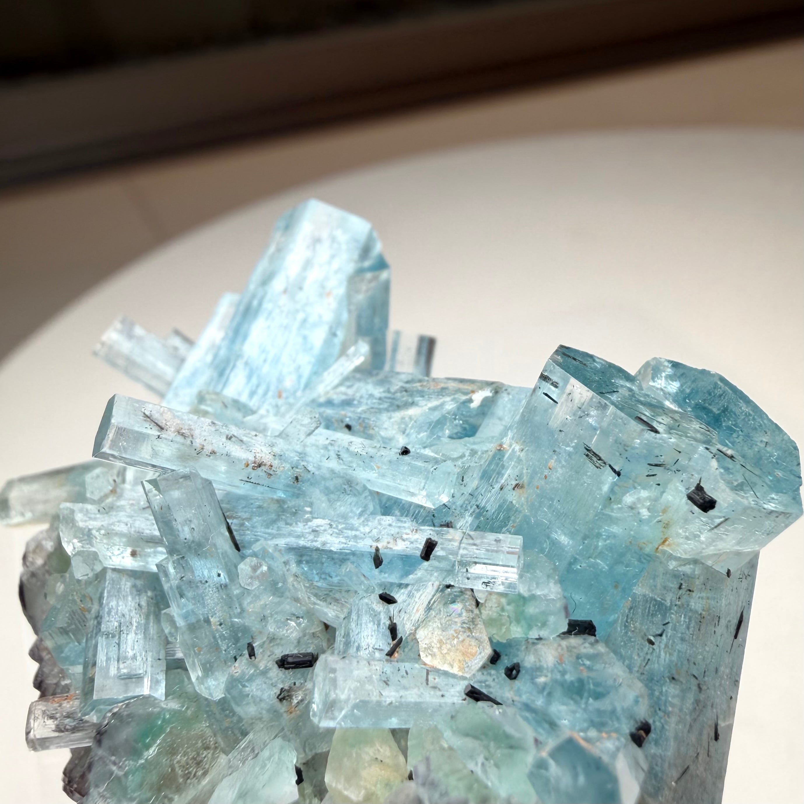アクアマリン　フローライト　マイカ　627g アクアマリン / フローライト / フェルスパー【Aquamarine with