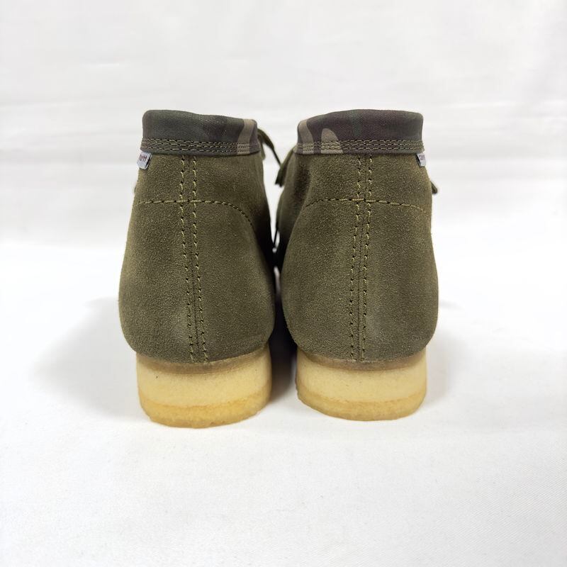 【未使用品】 Clarks Originals × CARHARTT WIP クラークス カーハート Wallabee Boot ワラビー ブーツ  ダークグリーン 27.5cm 迷彩