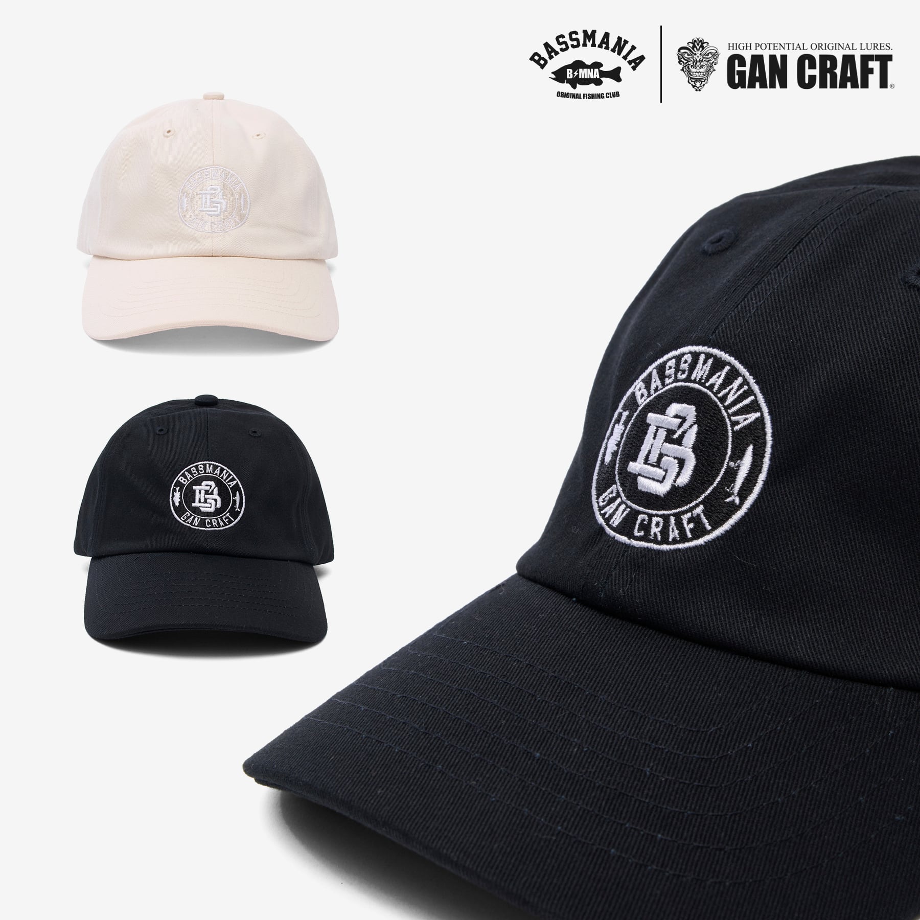【GANCRAFT×BASSMANIA】GANMANIA Circle Logo Cotton CAP