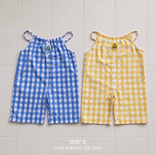 HANS 2nd［取寄］9分丈 linen overalls 26summer