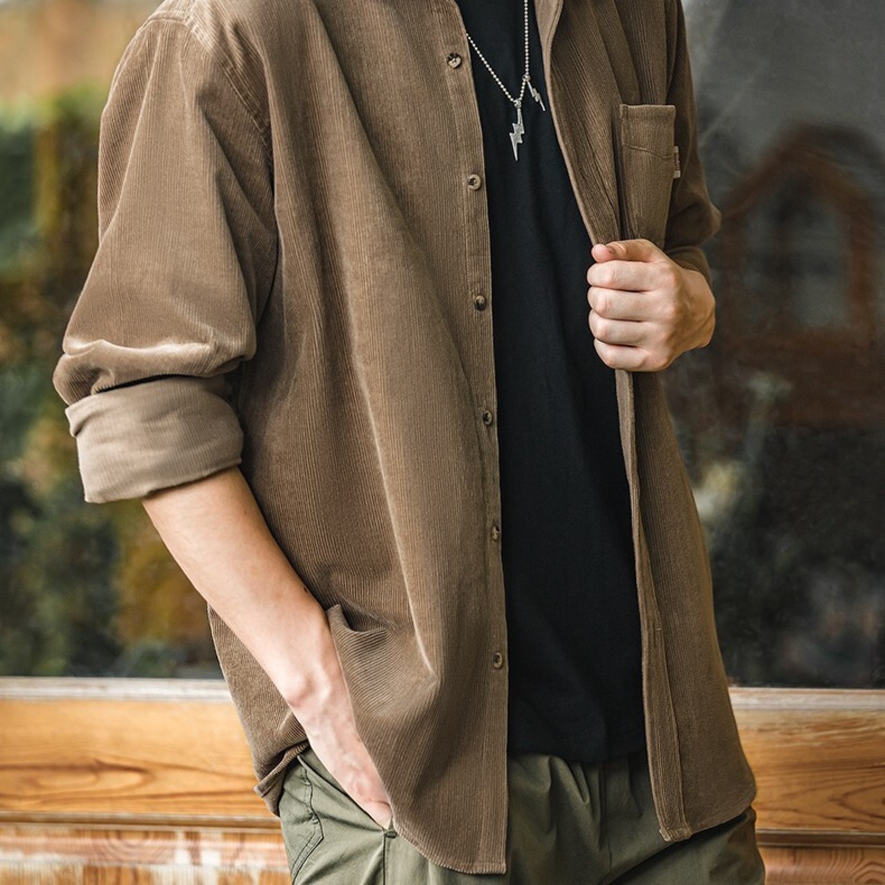 Corduroy Long Sleeve Shirt / コーデュロイ ロング スリーブ シャツ