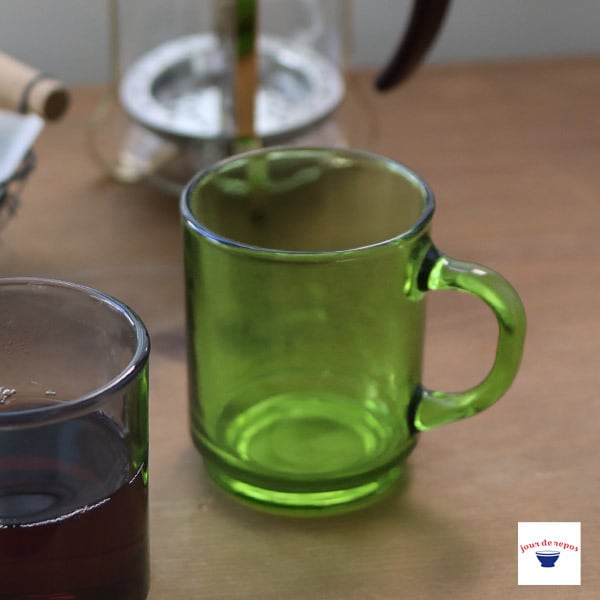 フランス　マグカップ　緑釉　リムーザン地方 73dfced0f0e2f93ecfc3bd0f544527