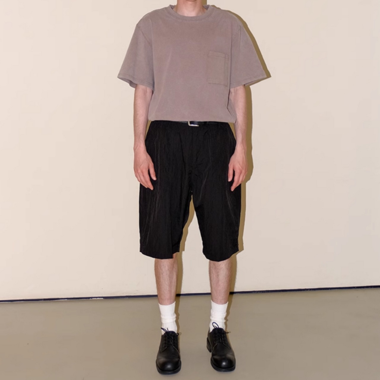 ハードウォッシュドスモーキーカラーTシャツ　0769