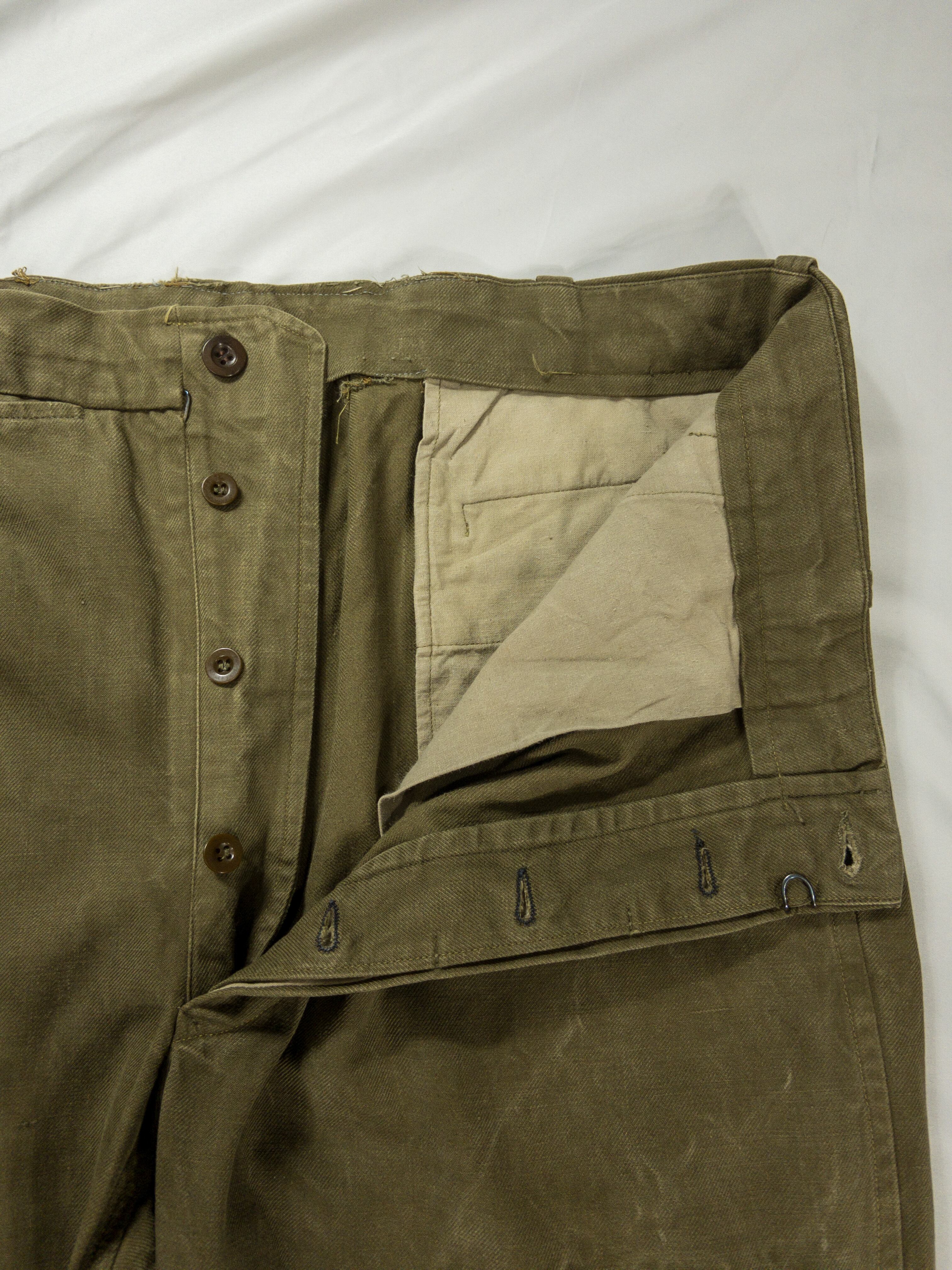 s, Rare"French Army", M Cotton Chino Trousers based on