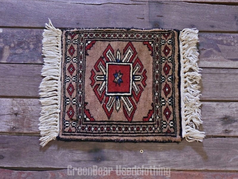 No.24 ヴィンテージラグ　S　トルコ　マット turkish rug ミニ No.24 ヴィンテージラグ S トルコ マット turkish rug ミニ No.24