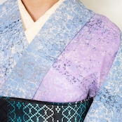 「月夜花風」ピーコック柄〜セオアルファ 浴衣・夏着物・単衣