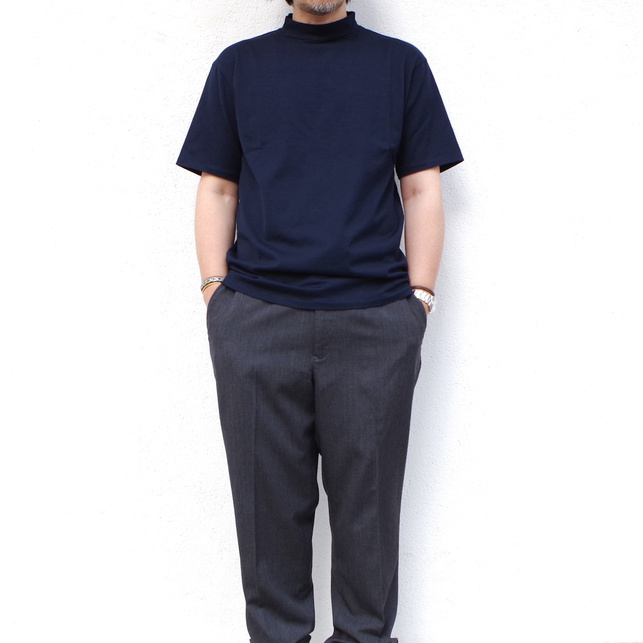 HATSKI Mock Neck  S/S Tee