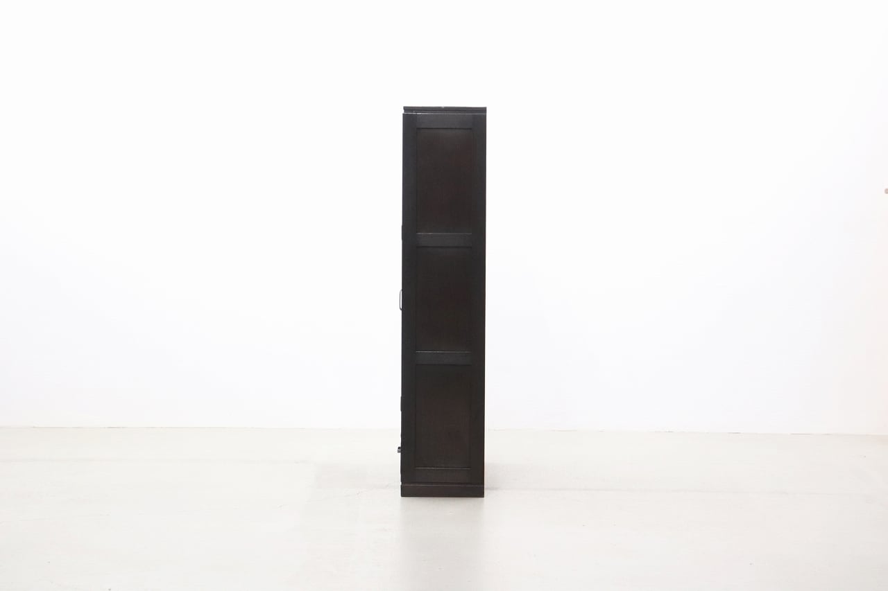 沼津店】レトロ ガラス キャビネット ダイヤガラス 食器棚 書棚 本棚