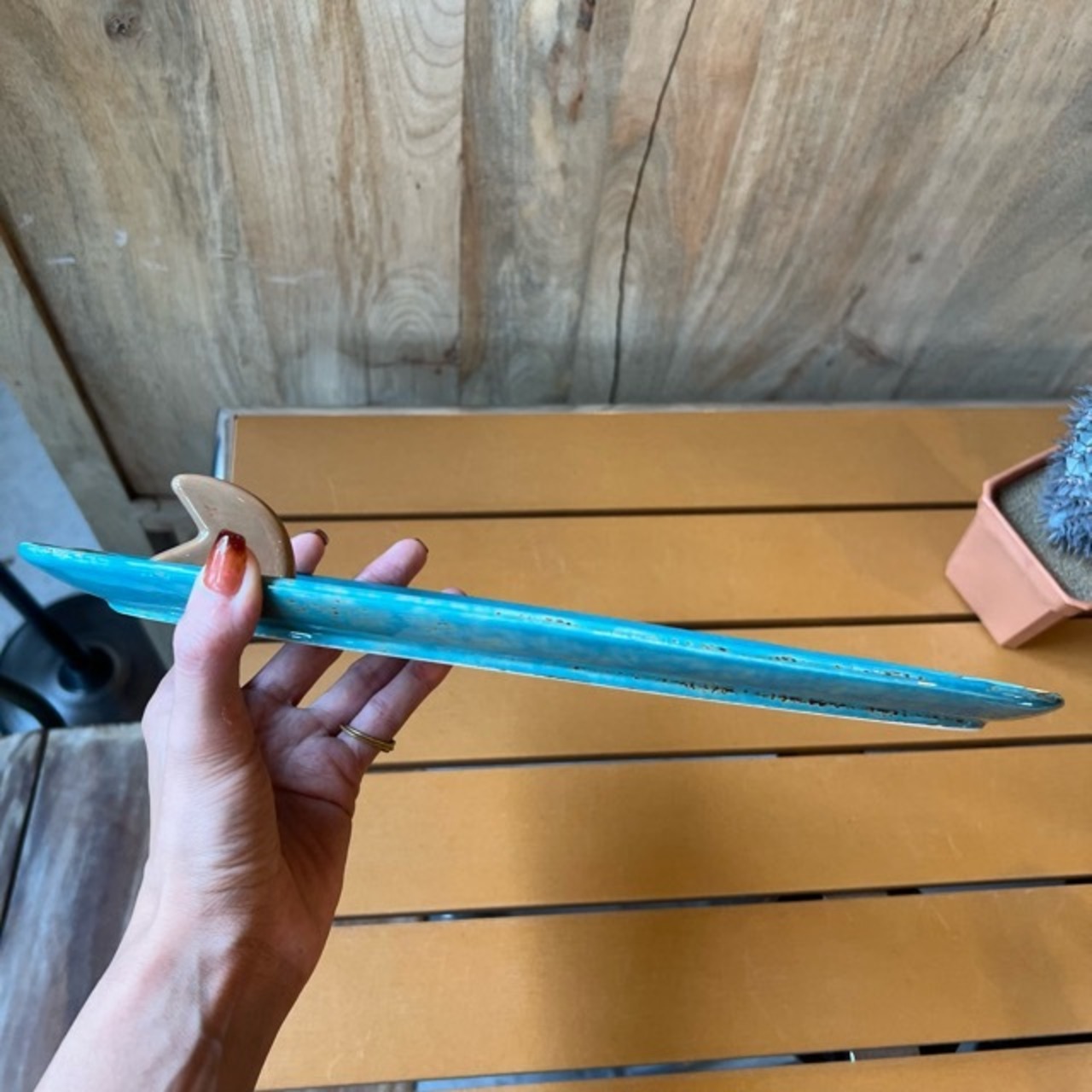 Ceramic Plate Surfboard S　セラミックプレート　サーフボード S　トレイ　プレート　サーフ　サーフボード　tray