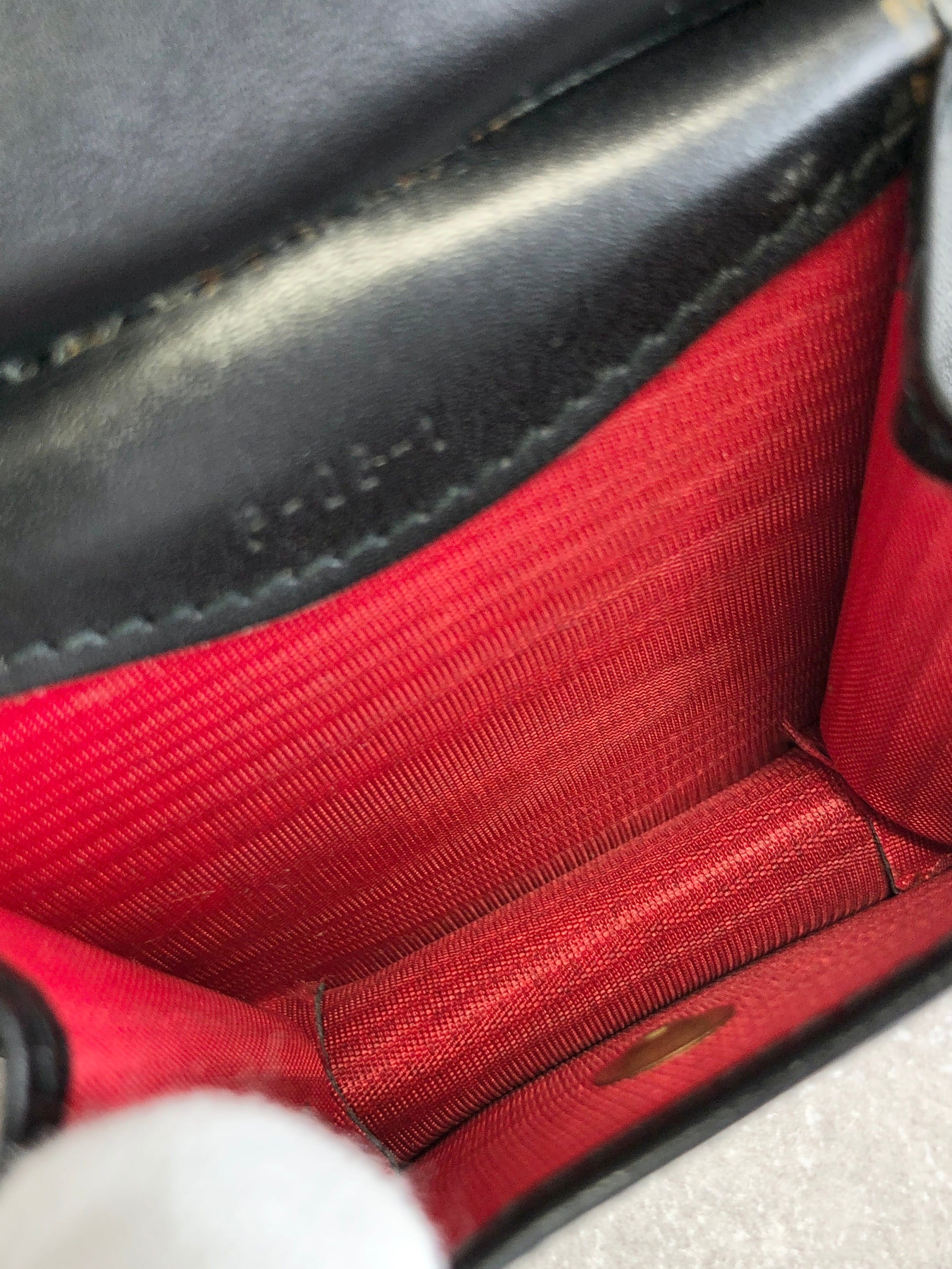 CELINE セリーヌ コインケース ブラック フロントバックル レザー