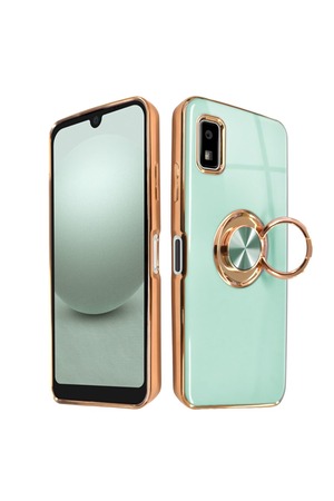【新着特価】シズカウィル AQUOS wish3 docomo SH-53D Y!mobile A302SH softbank 楽天モバイル スマホケース スマホリング グリッティア リング付きケース 1個入り マスカット