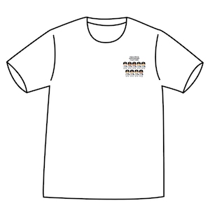 ドットファイターズ 「チーム」 Tシャツ ホワイト