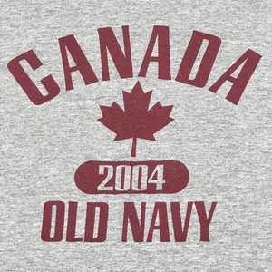 【OLD NAVY】CANADA アーチロゴ 4段プリント Tシャツ XL 半袖 メキシコ製 オールドネイビー US古着