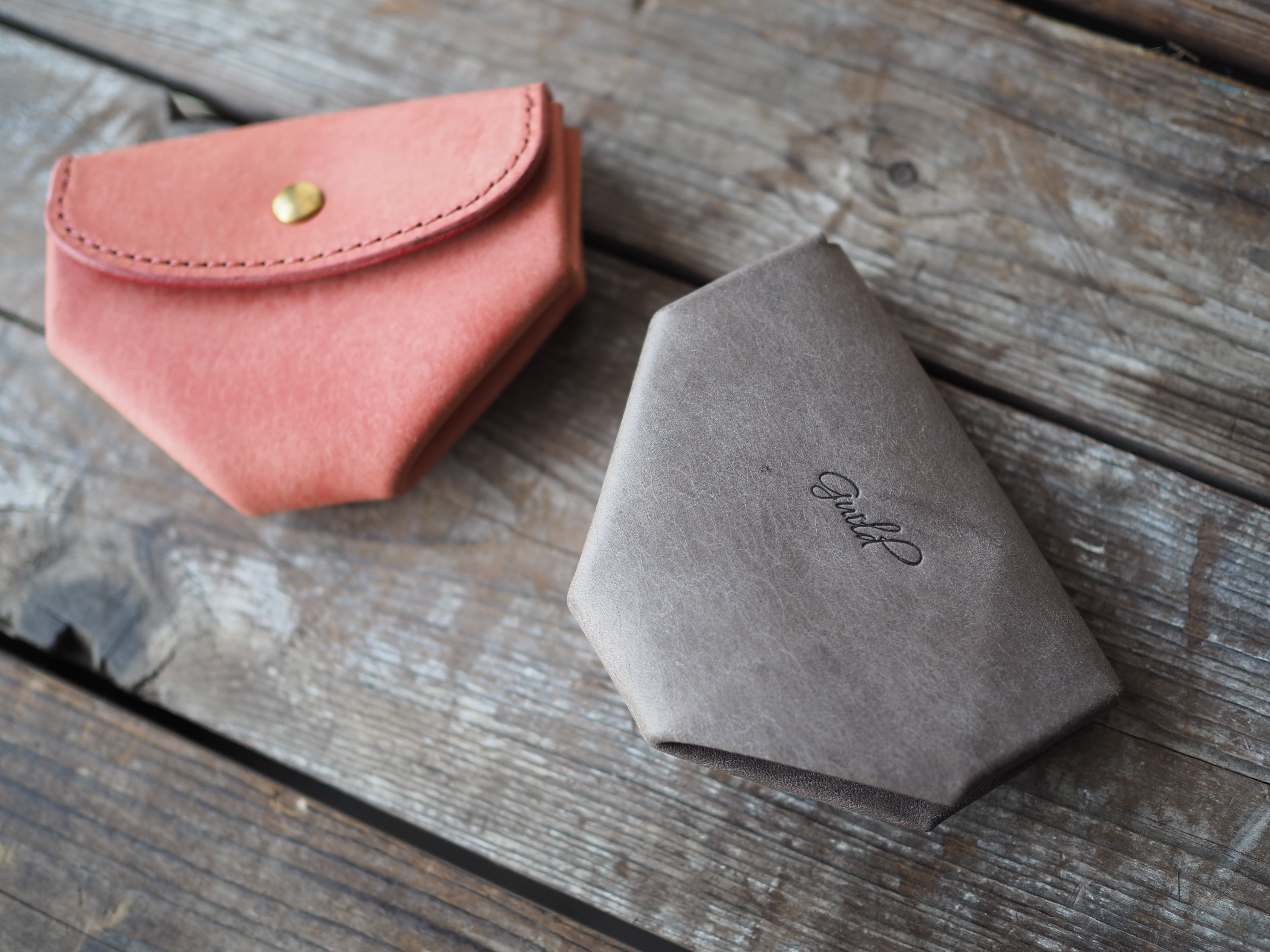 受注製作》triangolo/coin case/仕切り付きコインケース | GUILD