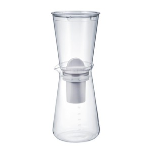 【努力特価】HARIO(ハリオ) 浄軟水ポット・Pure 浄水器 軟水器 ポット型 耐熱ガラス 700mL 活性炭 カートリッジ1個付 JNP-700-T
