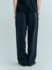 Washed Wide Straight Denim