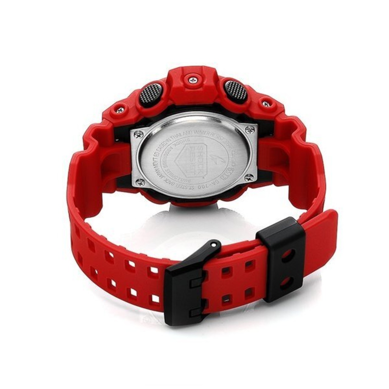 CASIO カシオ G-SHOCK G-ショック アナデジ ダイナミックなスタイリング GA-700-4A ブラック×レッド 腕時計 メンズ