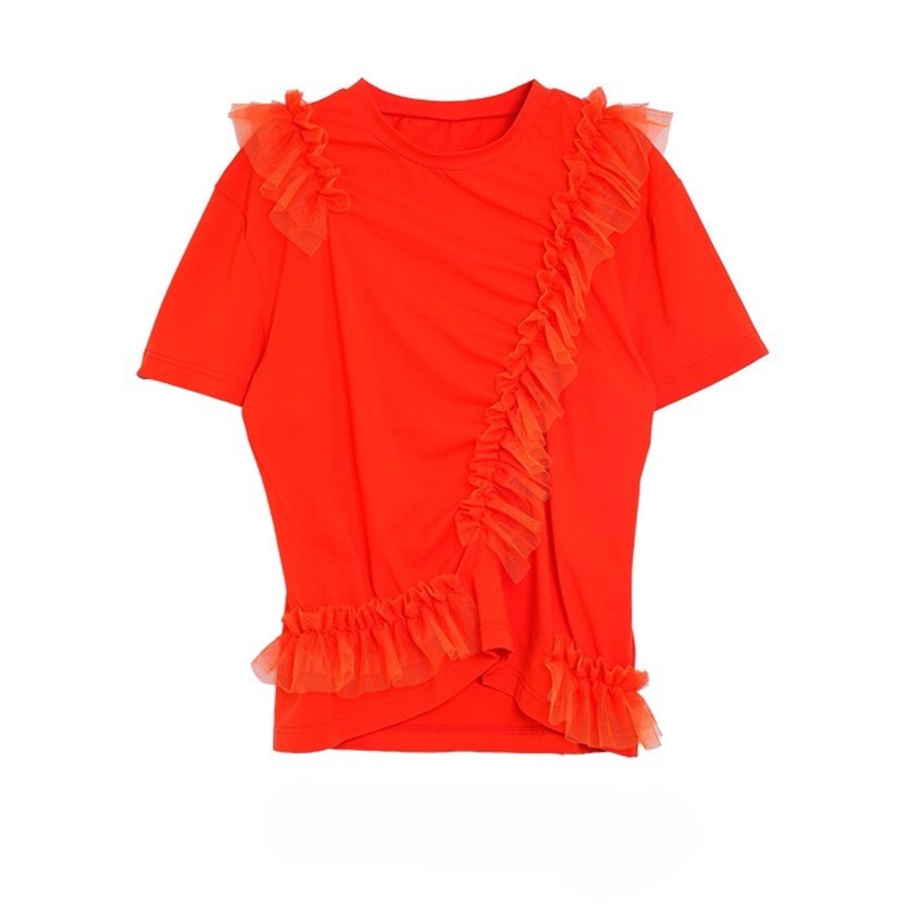 MMD106TEB グラデチュールフリルTシャツ