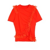 MMD106TEB グラデチュールフリルTシャツ