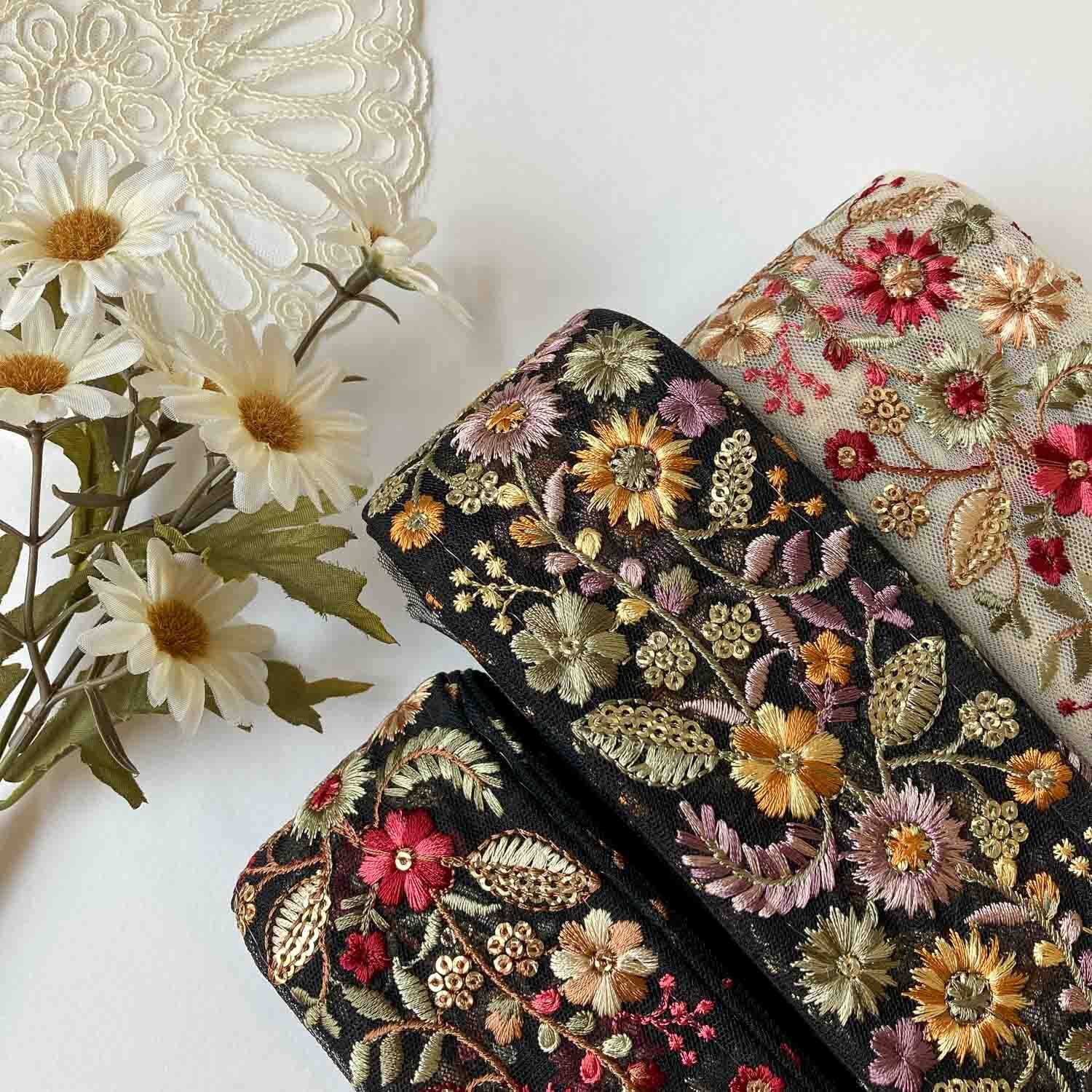 インド刺繍リボン | Dua-アクセサリーパーツショップ
