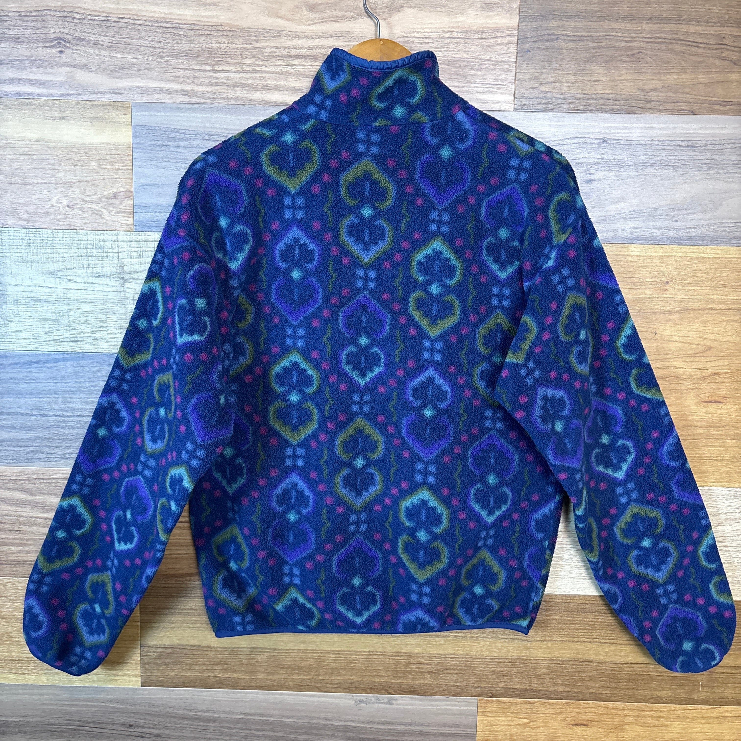 90s Patagonia パタゴニア タペストリー柄 シンチラ スナップT プル