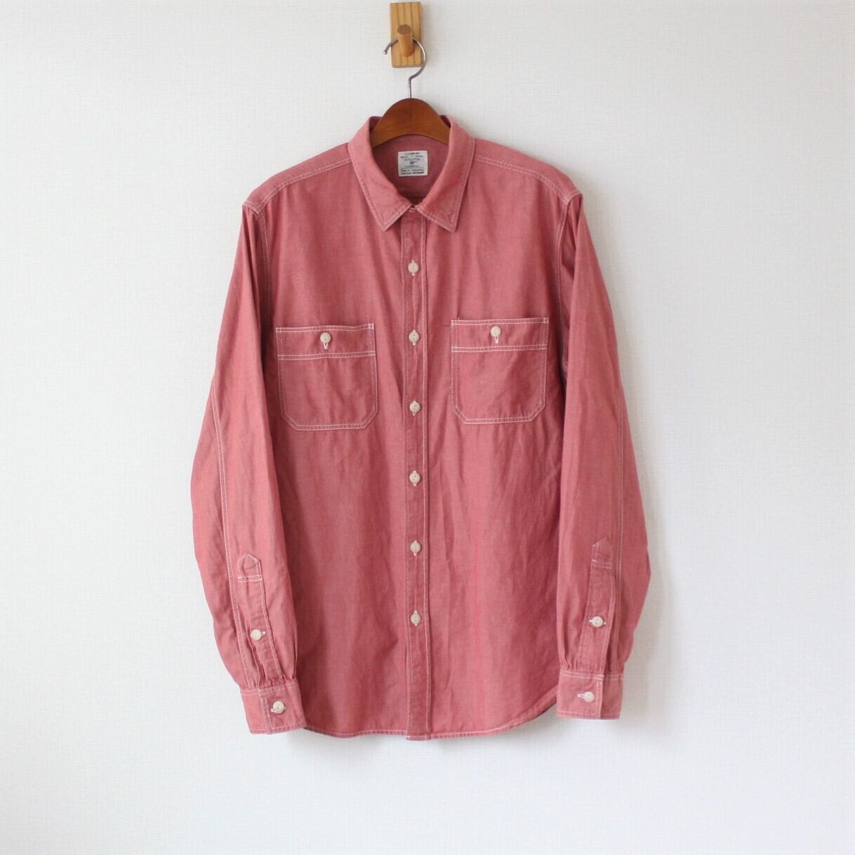 J.CREW ジェイクルー シャンブレーシャツ チンスト、マチ付き J.CREW ジェイクルー シャンブレーシャツ チンスト、マチ付き