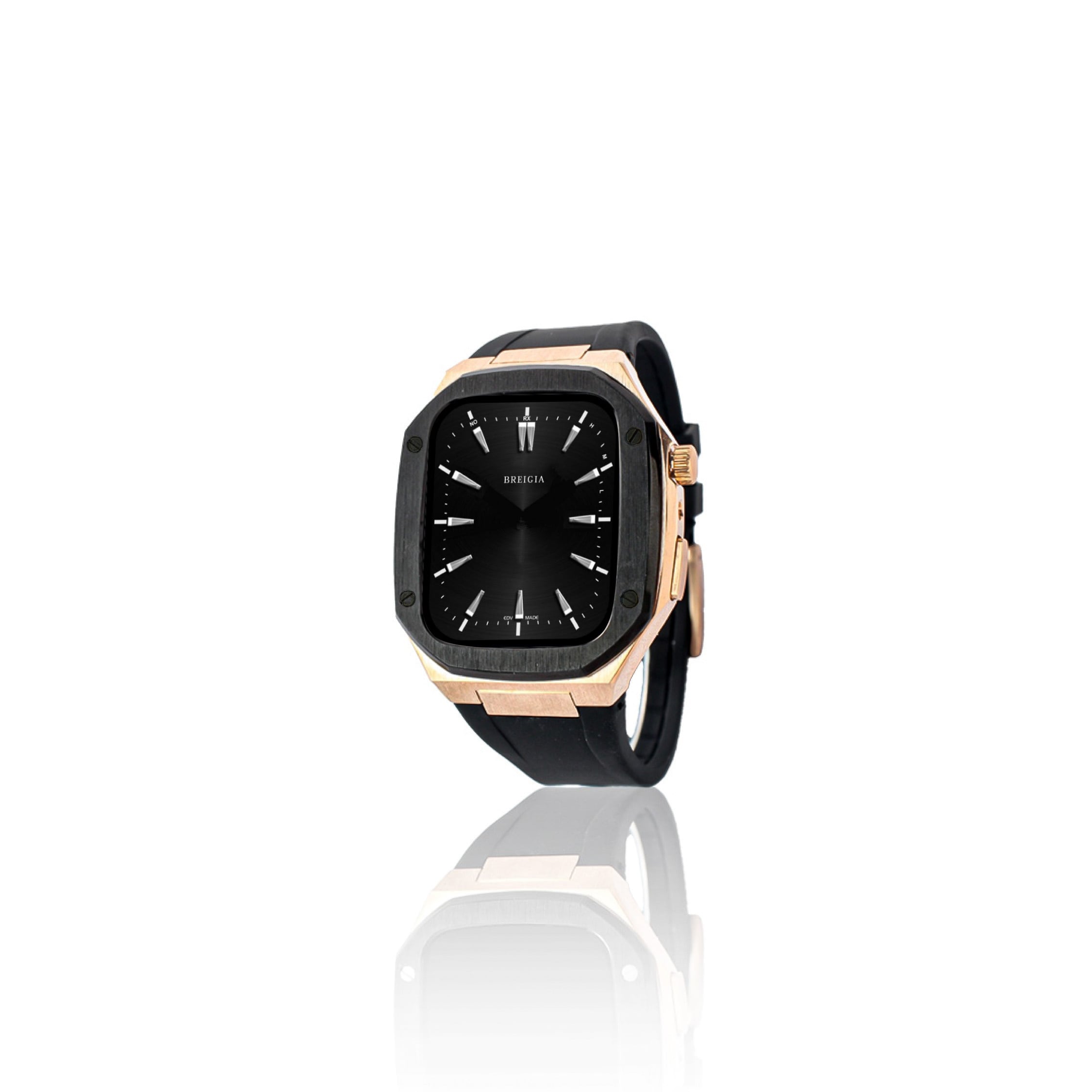 46mm【BLACK×ROSEGOLD】-Cherub-Rubber | BREIGIA