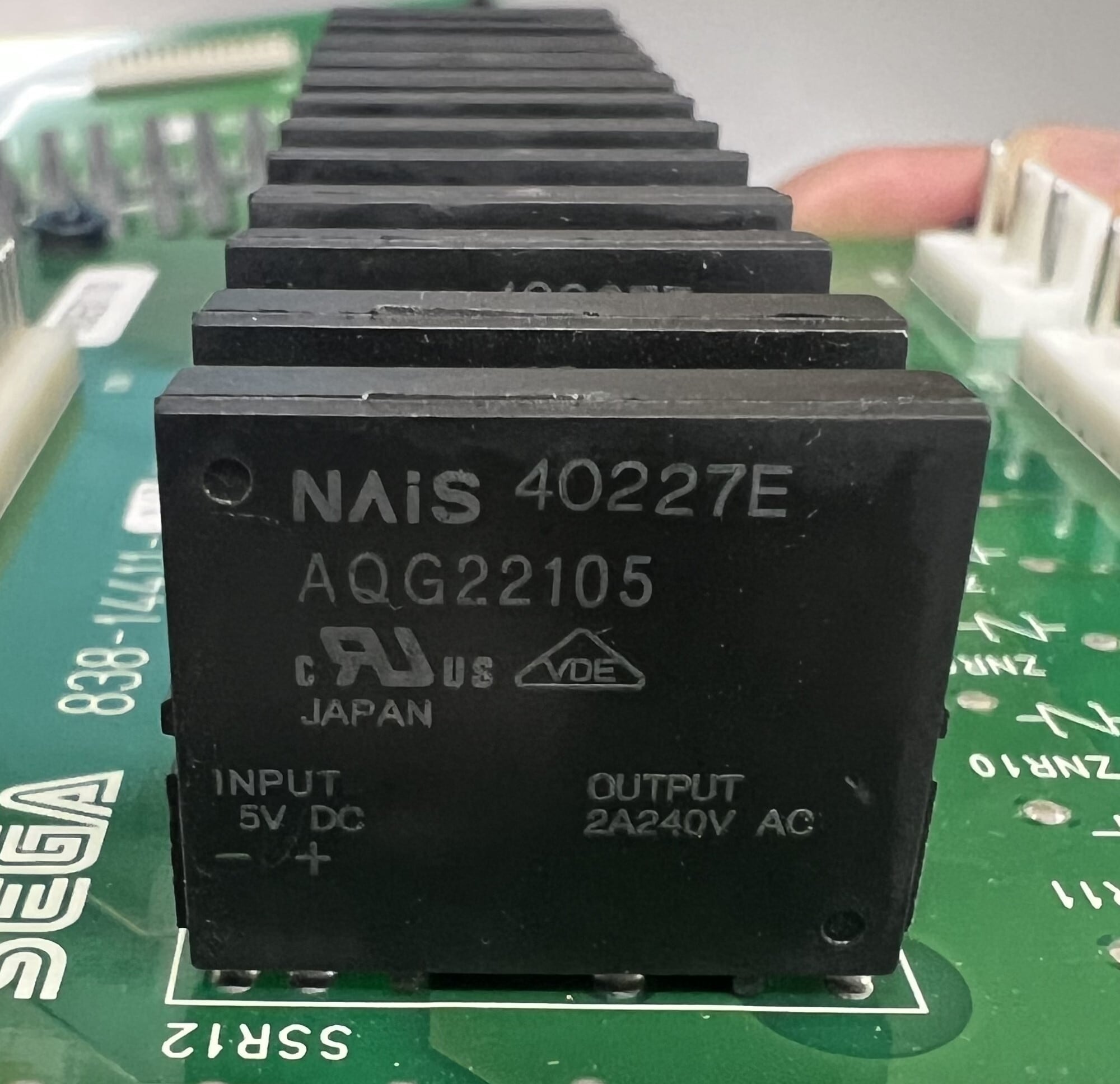 833-14411-12(2pcs) /【ジャンク】ソリッドステートリレー部品取り基板