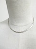 Vintage 925 Silver Braided Snake Chain Necklace Made In Italy