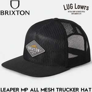 BRIXTON ブリクストン メッシュキャップ メンズ レディース トラッカーキャップ スナップバックキャップ 帽子 LEAPER MP ALL MESH TRUCKER HAT 12108 BKBLK 26SU 日本代理店正規品