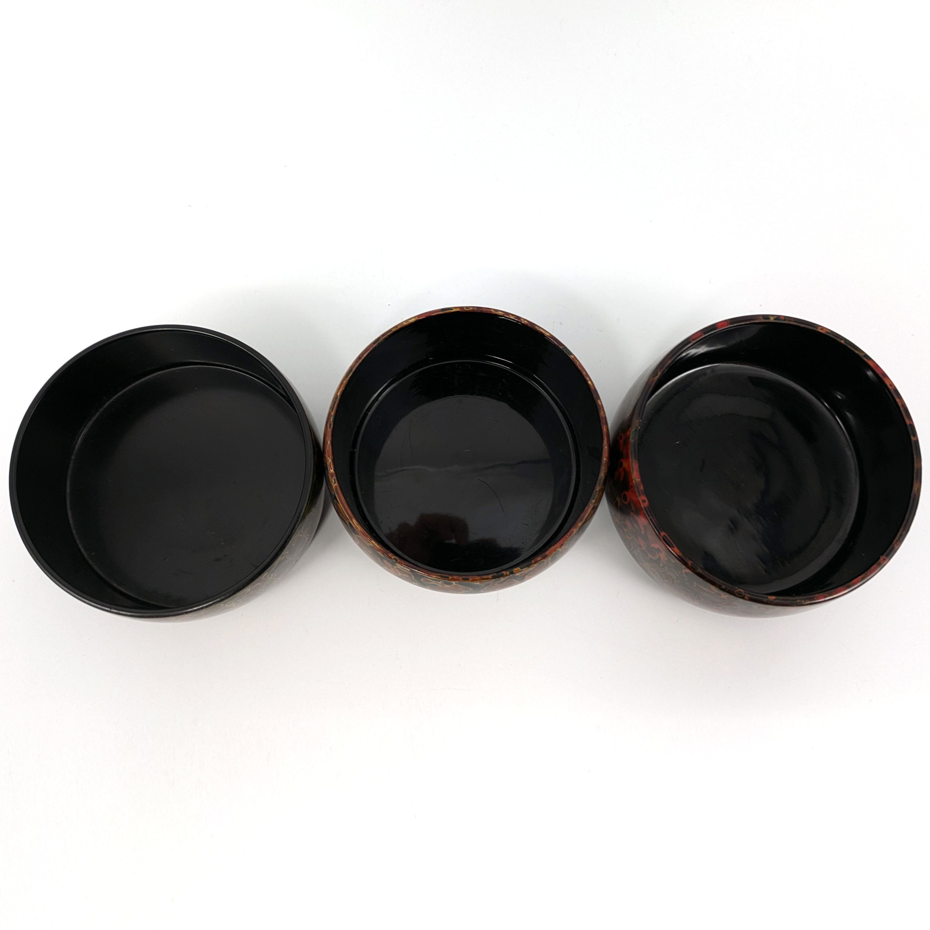 津軽塗（唐塗）バカ塗り・徳利袴・5個セット・漆器・伝統工芸・No