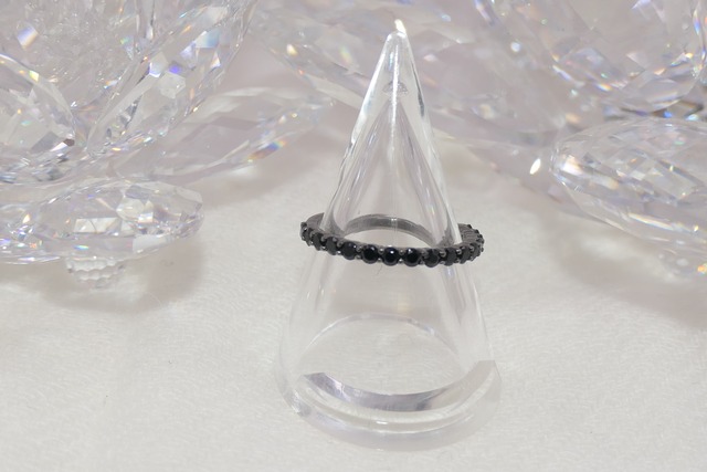 リング　100100200002　ブラックスピネルリング