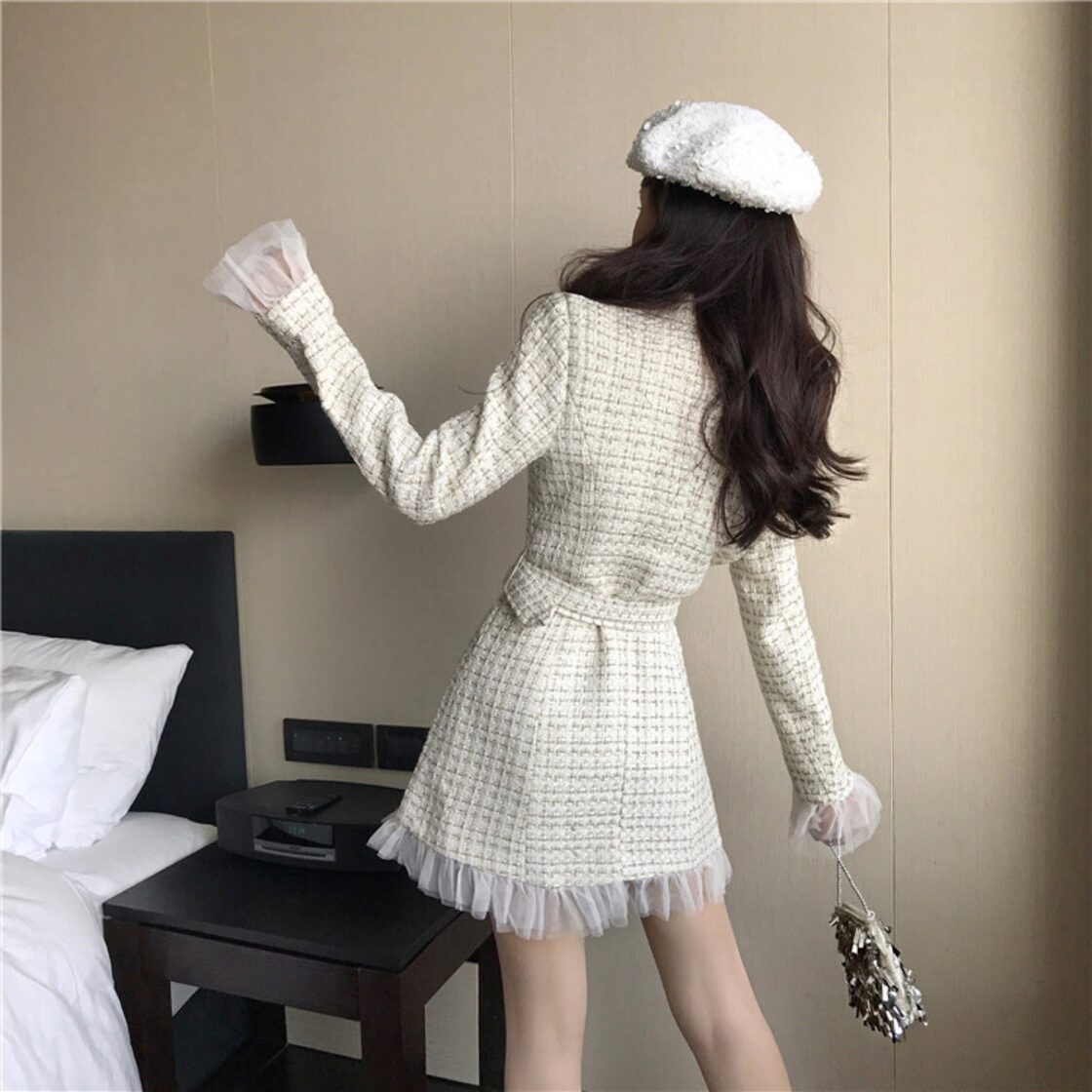 パールボタンツイードジャケット – BUNNY APARTMENT 【美品】レース 