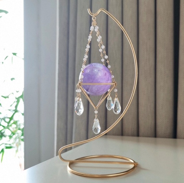 【合計5999円以上で購入可能】natural Stone Stand　ゴールド天然石スタンド