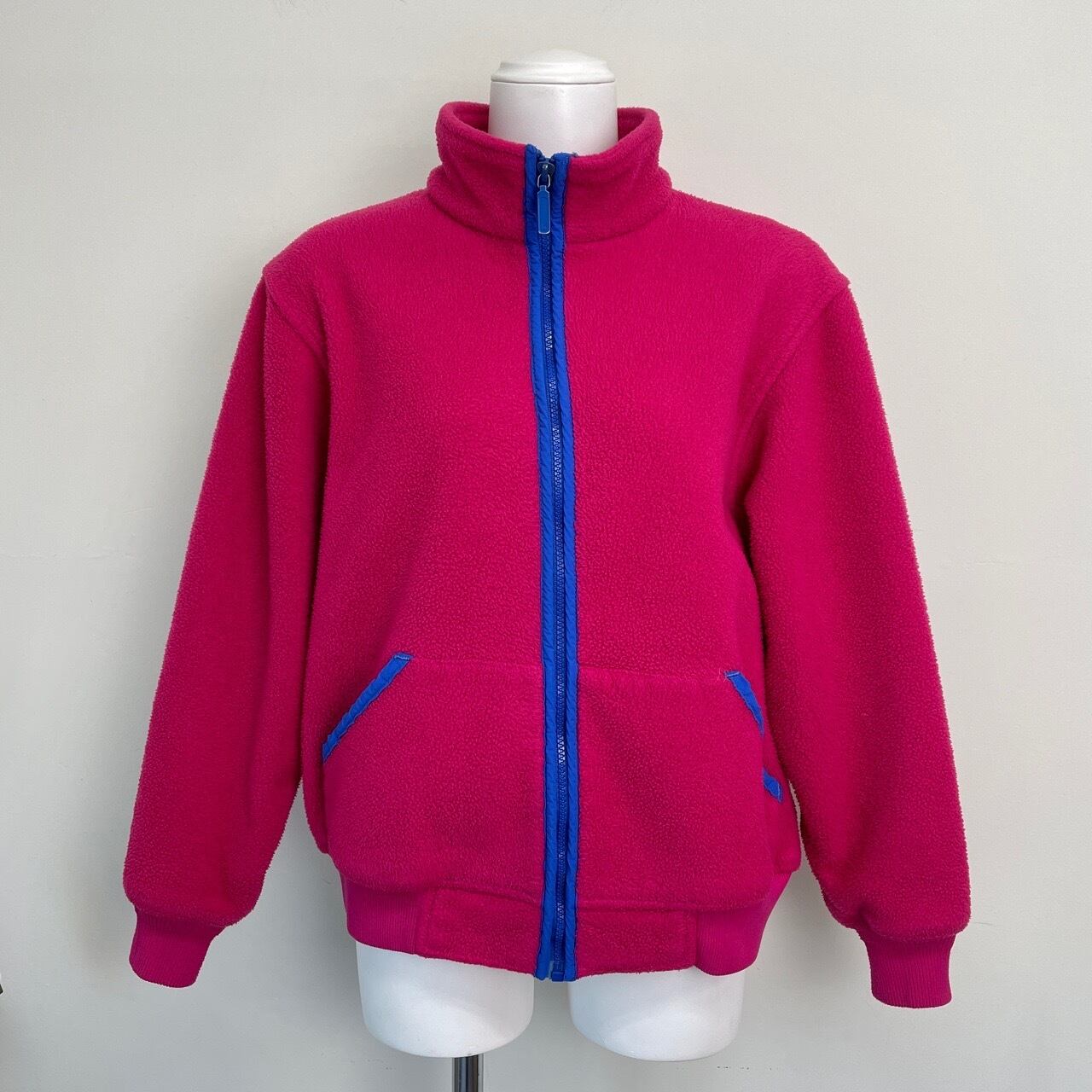 80s 90s USA製 Eddie Bauer フリースジャケット ピンク ヴィンテージ
