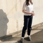 大きな花柄が可愛いトップス 柄スリーブTシャツ｜ブラック｜サムネイル12