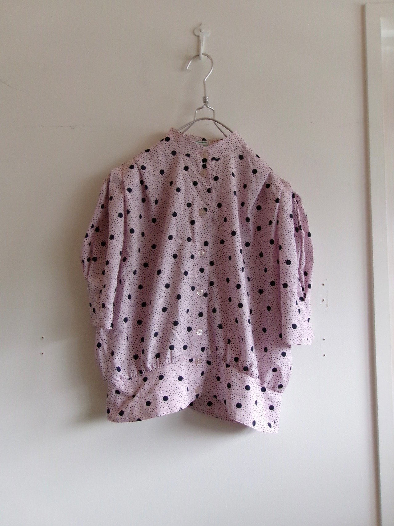 70’s Half sleeve blouse Made in W.Germany