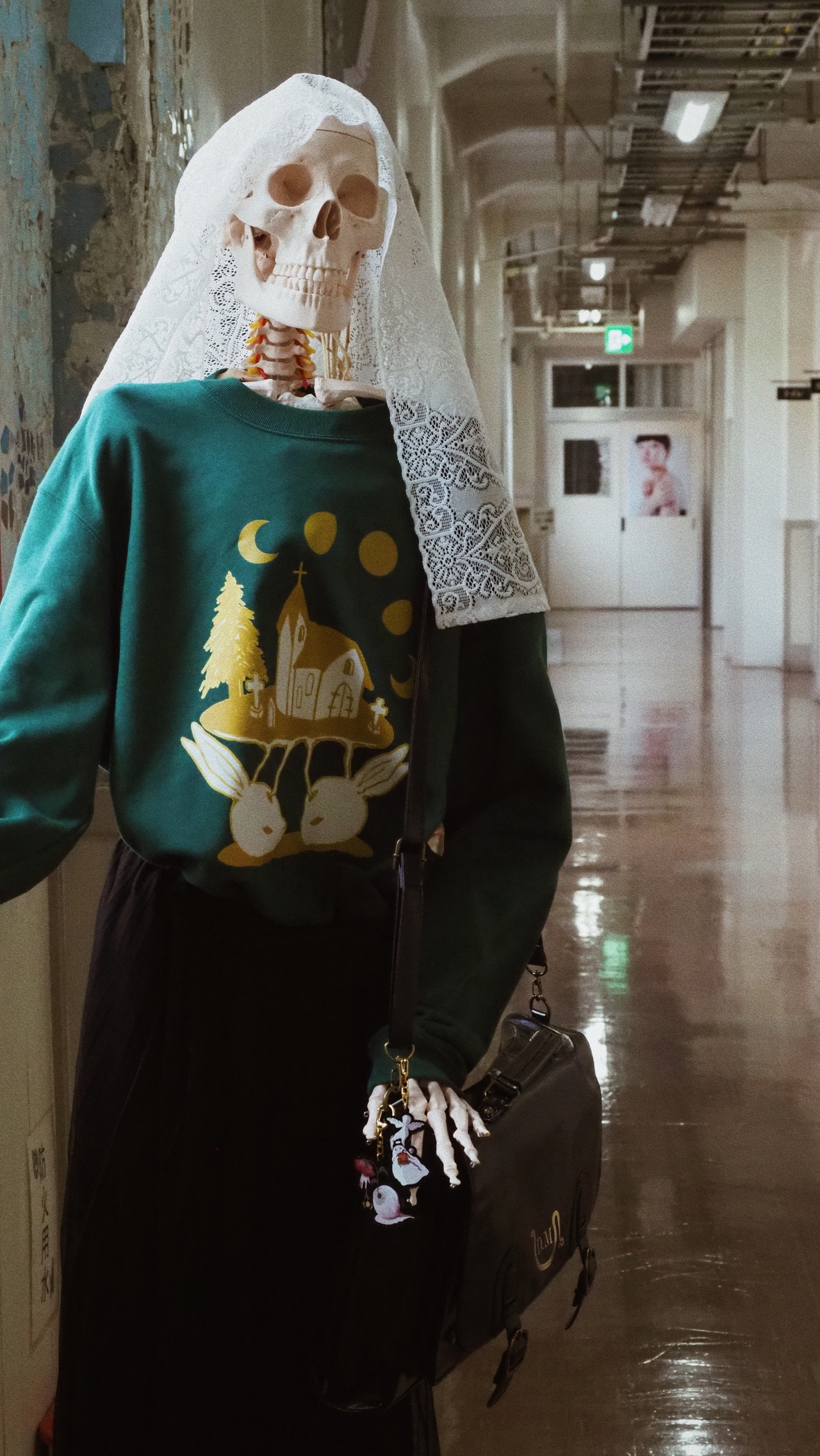 双頭うさぎの祈り　スウェットシャツ