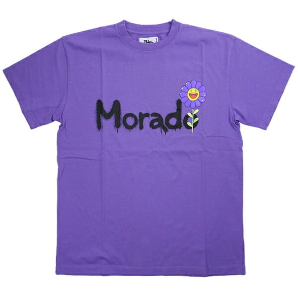 J Balvin x 村上隆 MORADO spray paint tee 紫M